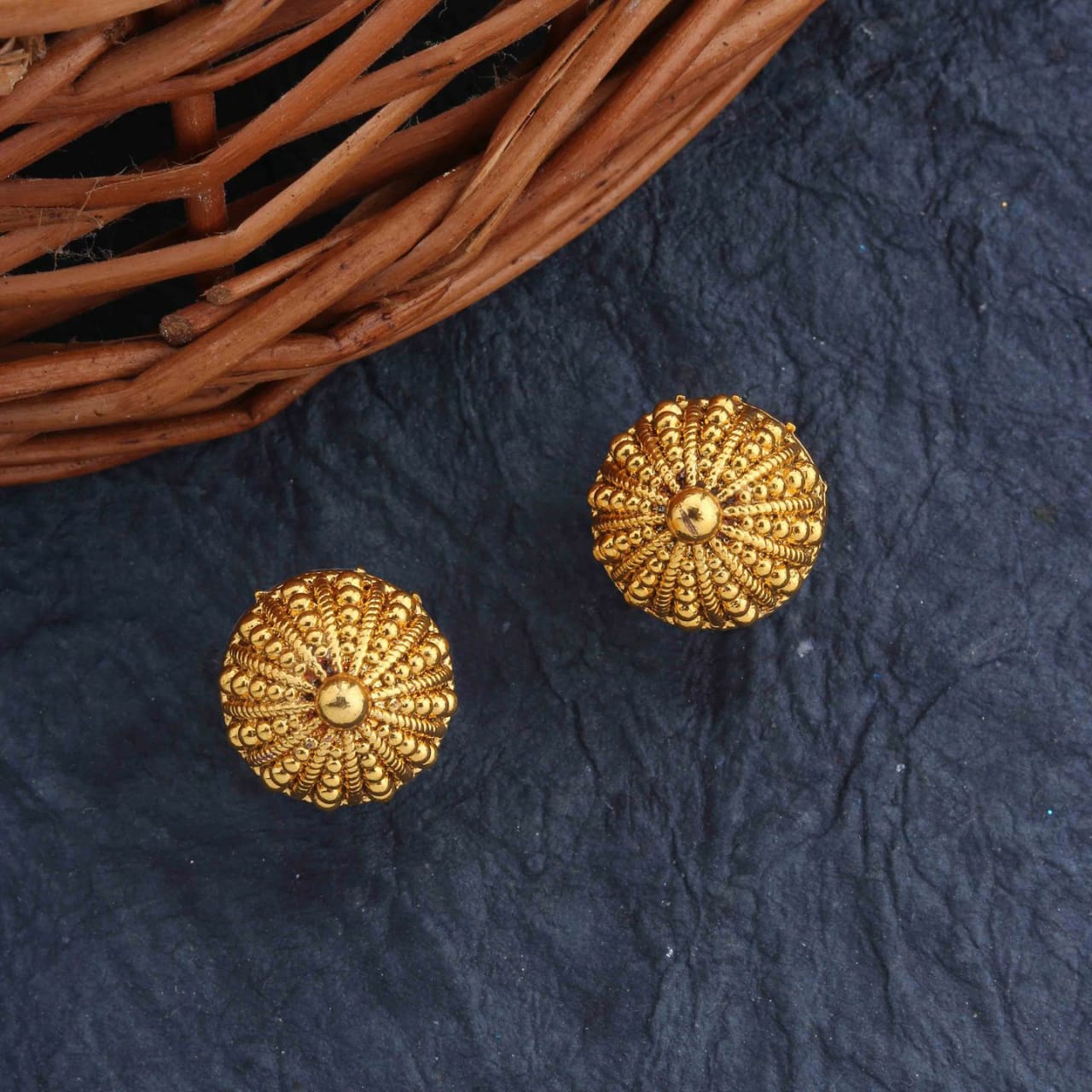 Earrings Behi Gold in gold and steel - 39509469